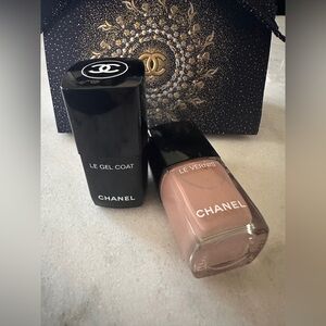 CHANEL Posh Set W/Blue and Gold-Gift Bag